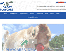 Tablet Screenshot of doggyplaycare.com